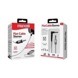 Flat Audio 4.5FT Cable 3.5MM GRAY AUD-500 Maxell