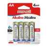 Alkalinas AA 4 PK LR-06 Maxell-0