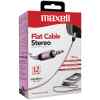 Flat Audio 4.5FT Cable 3.5MM Pink AUD-500 Maxell-0