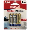 Batería Alkalina AAA 4PK LR03 Maxell-0