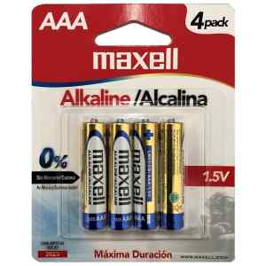 Bateria Alkalina AAA 4PK LR03 Maxell