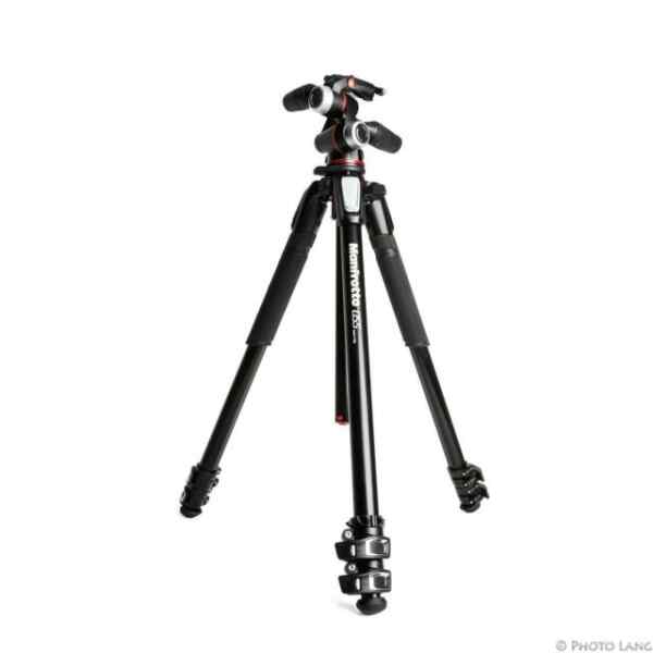 Tripode de aluminio con 3 secciones y columna horizontal | MK055XPRO3-3W - MANFROTTO -0