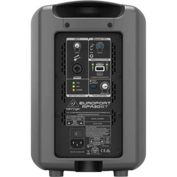 SISTEMA DE AMPLIFICACION PORTATIL | MPA30BT - BEHRINGER -9213