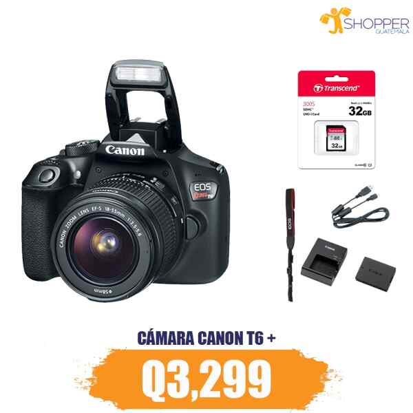 CAMARA CANON EOS REBEL T6 18-55MM III -7792