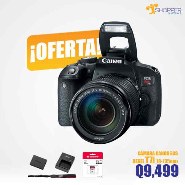 CAMARA EOS REBEL T7i 18-135MM IS STM - CANON-8036