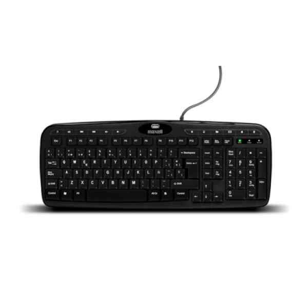 TECLADO MULTIFUNCIONAL MAXELL CON PUERTO USB - KB-150 -0