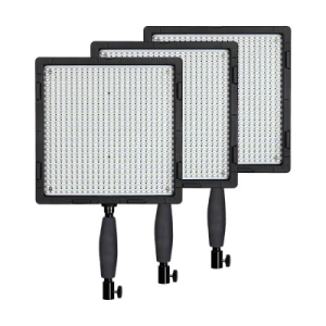 Kit de 3 luces LED con tripode y estuche  |  CN-576C 3KIT+T – NANGUANG