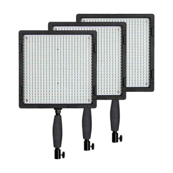 Kit de 3 luces LED con tripode y estuche | CN-576C 3KIT+T - NANGUANG-0