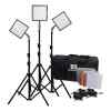 Kit de 3 luces LED con tripode y estuche | CN-576C 3KIT+T - NANGUANG-15677