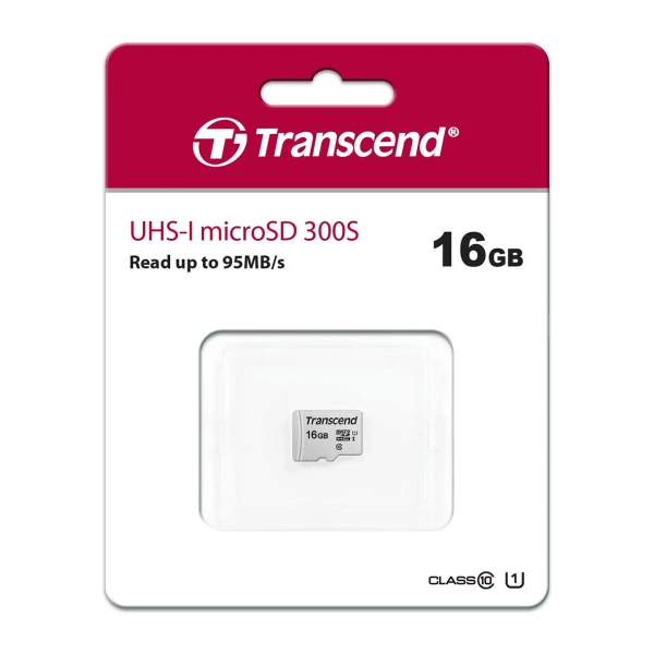 Memoria 16GB UHS-I U1 microSD, TS16GUSD300S-A - Transcend -0