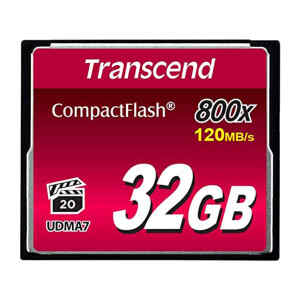 Memoria Compact flash 32GB de 800 X, TS32GCF800 - Transcend-0