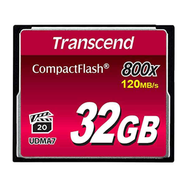 Memoria Compact flash 32GB de 800 X, TS32GCF800 - Transcend-0