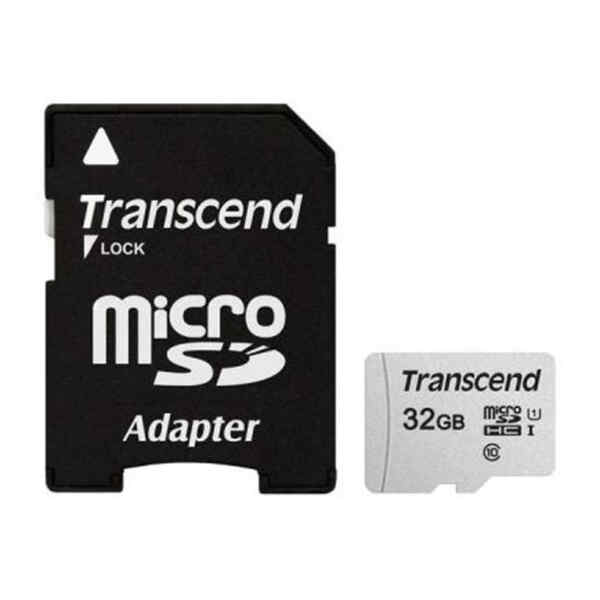 Memoria SD 32GB UHS-I U1 con adaptador TS32GUSD300S-A - Transcend-14771