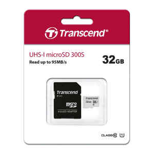 Memoria SD 32GB UHS-I U1 con adaptador TS32GUSD300S-A – Transcend