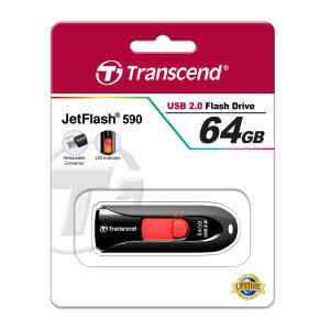 Memoria USB 64GB, TS64GJF590K – Transcend