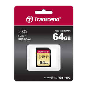 Memoria SD 64GB UHS-I U1, TS64GSDC500S - Transcend-0