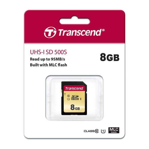 Memoria SD 8GB UHS-I U1 TS8GSDC500S - Transcend-0