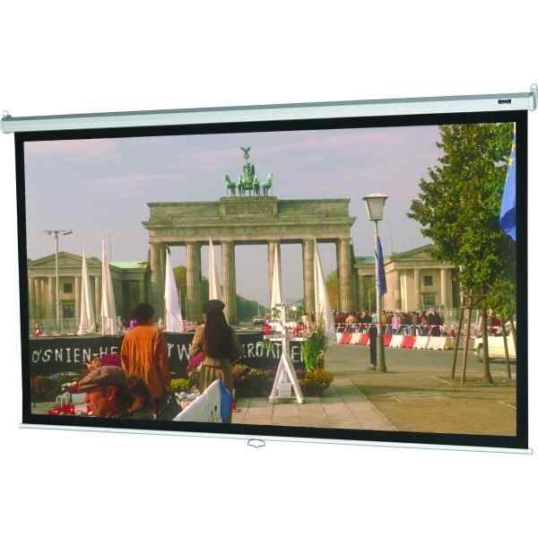 Pantalla manual para pared o techo, modelo B, MATE BLANCO 60" X 80" 40194-0