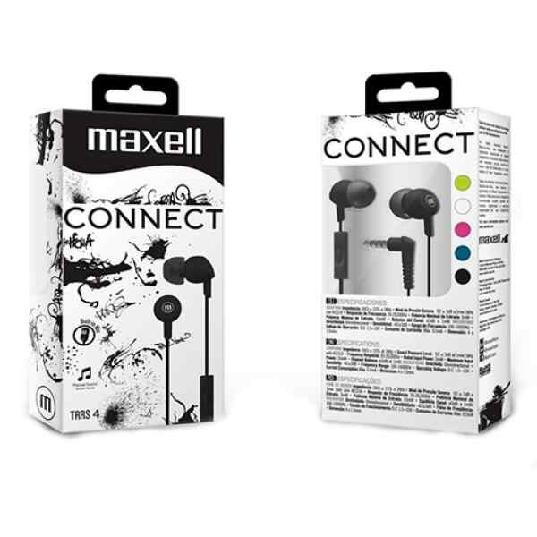 Auriculares Stereo BUSD Con Microfono BLACK IN-345 Maxell-0 Auriculares Stereo BUSD Con Microfono BLACK IN-345 Maxell-0