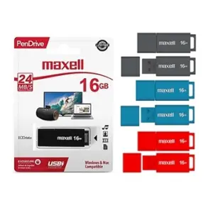 USB Pendrive 16GB BLK USBPD-16 Maxell USB Pendrive 16GB BLK USBPD-16 Maxell