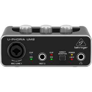 Audiofilo 2 x 2 con preamplificador de microfono | UM2 – BEHRINGER