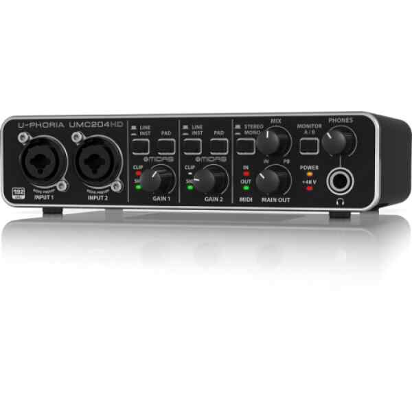 Interfaz de audio Behringer UMC204HD U-PHORIA-0