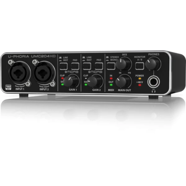 Interfaz de audio Behringer UMC204HD U-PHORIA-0