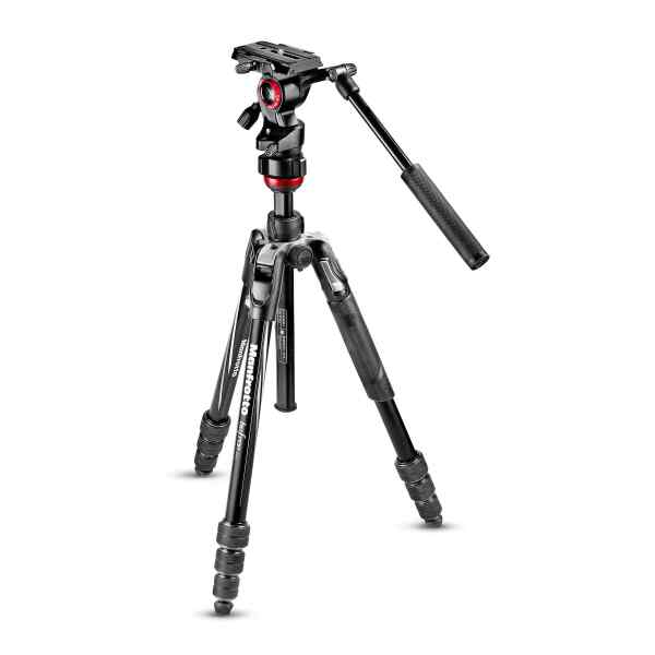 Befree live Aluminium tripode Manfrotto twist, video head MVKBFRT-LIVE-0