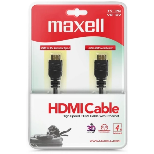 Cable 1.43 HDMI HDMI100-4FT MAXELL-0