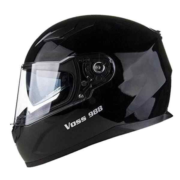 CASCO NEGRO CERRADO BRILLANTE VOSS talla L-0