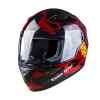 CASCO PARA NIÑO NEGRO/ROJO BRILLANTE VOSS talla L-0