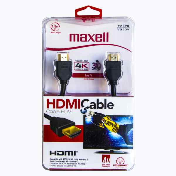 Cable 2.0v HDMI 60Hz HDMI200-6ft Maxell-0