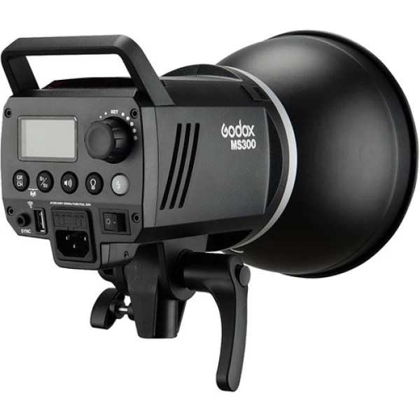 Kit de 3, Flash MS-300 con Softbox de 60X90, tripodes, trigger XT-16, estuche, reflector | MS300-D - GODOX-13311