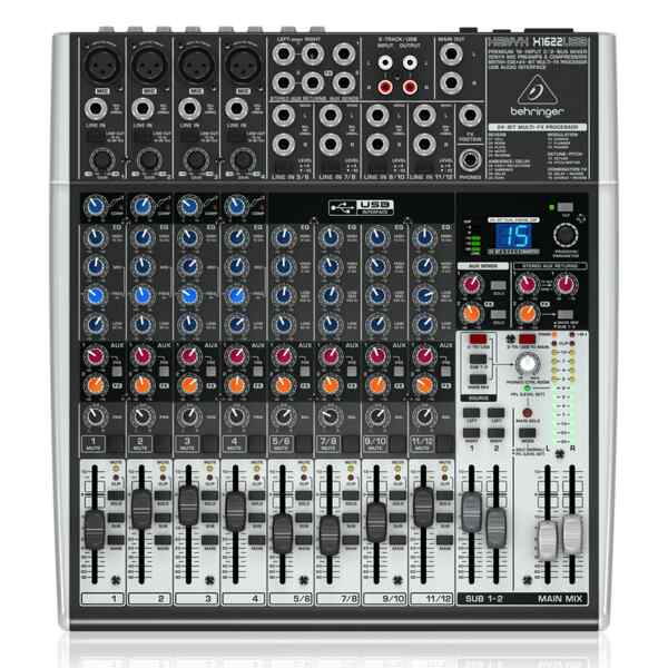 Mezclador de 16/2 entradas y 2 buses X1622USB - Behringer-0
