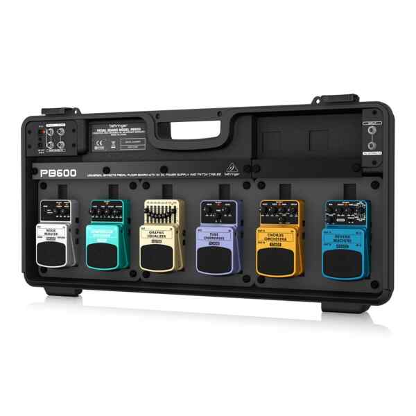 Pedalboard universal para efectos con fuente de alimentacion 9V Y CABLES, PB600 - Behringer-0