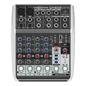Consola de audio de 6 entradas  |  QX602MP3, XENYX –  BEHRINGER