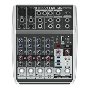 Consola de audio de 6 entradas  |  QX602MP3, XENYX –  BEHRINGER