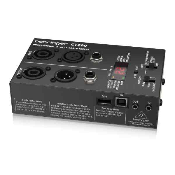 Probador de cable 8 en 1 con microprocesador | CT200 - Behringer-12903