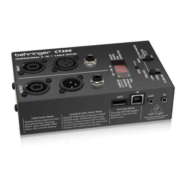 Probador de cable 8 en 1 con microprocesador | CT200 - Behringer-12902