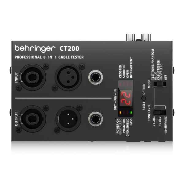 Probador de cable 8 en 1 con microprocesador | CT200 - Behringer-0