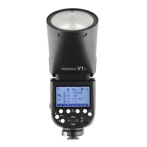 Flash redondo TTL con bateria P/Canon | V1C - GODOX-13260