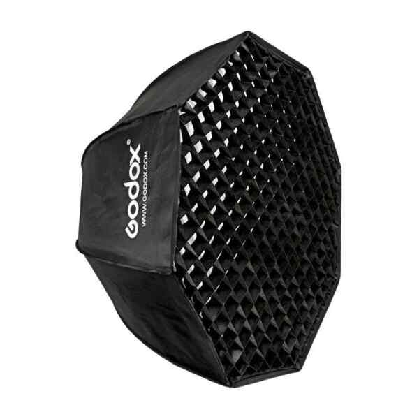 SoftBox Octagonal con malla 120 cm con montura Bowen |  SB-FW-120 - GODOX-0
