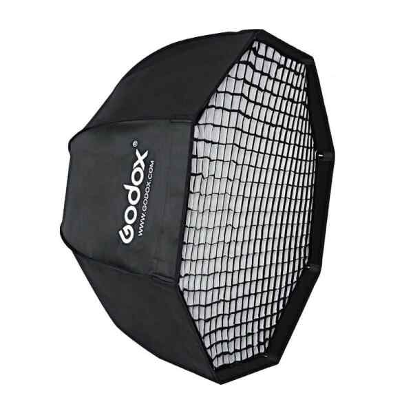 SoftBox Sombrilla con malla 95 cm con montura Bowen | SB-UE95 - GODOX-13434