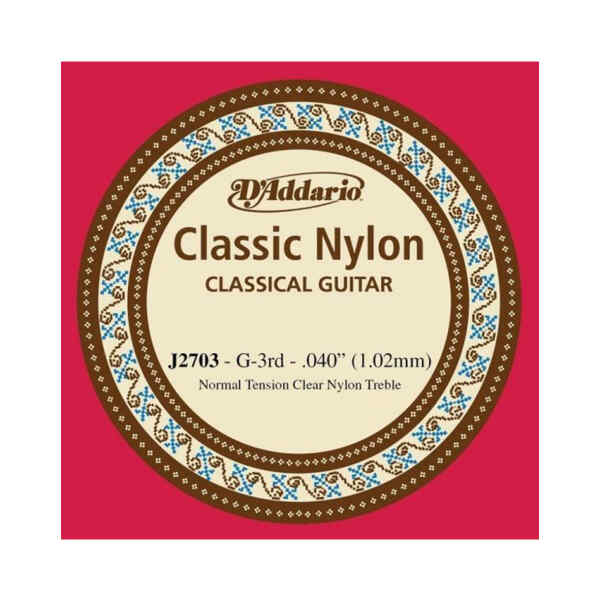 Cuerda nylon blanco classic J2703 - D'ADDARIO-0