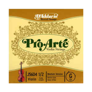 Cuerda de violín proarte 1/2 J5604 - D'ADDARIO-0