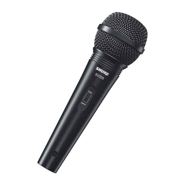 Micrófono dinámico con cable XLR a XLR Patron polar cards V200 - Shure-0
