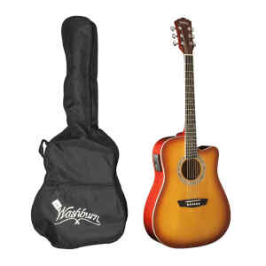 Guitarra electro-acústica con Funda WA90CETS - Washburn-0