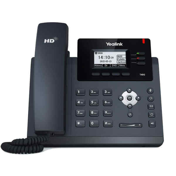 Telefono VoIP de 3 lineas | SIP-T40G - YEALINK-0