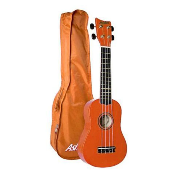 Ukulele Soprano naranja con funda incluida - UKE110NG - Ashton-0