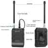 Microfono de solapa WIRELESS,, salida 3.5MM, VIDEO/DSLR y adaptador para celular | BY-WFM12 - BOYA-15580